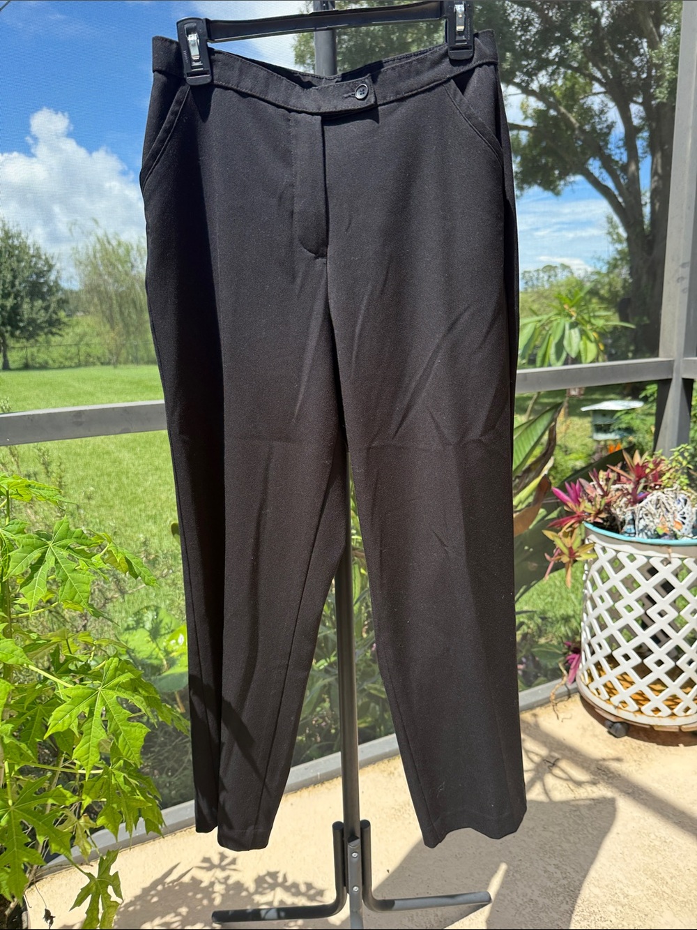 Investments Black Women's Straight-Leg Trousers